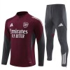 Arsenal Sweat de Treino zíper 2025-26 Vermelha